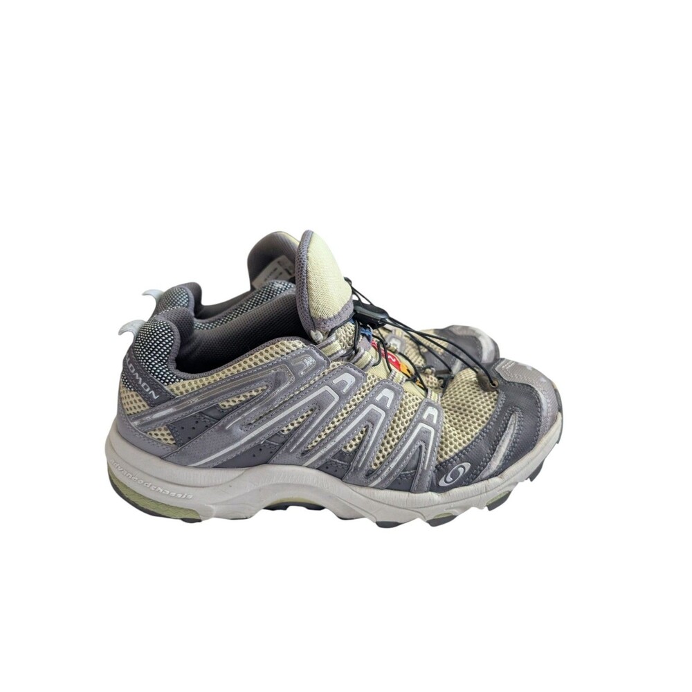 Salomon XA Pro 3D Womens 9 Gray Green Mesh Trail Running Hiking Shoes